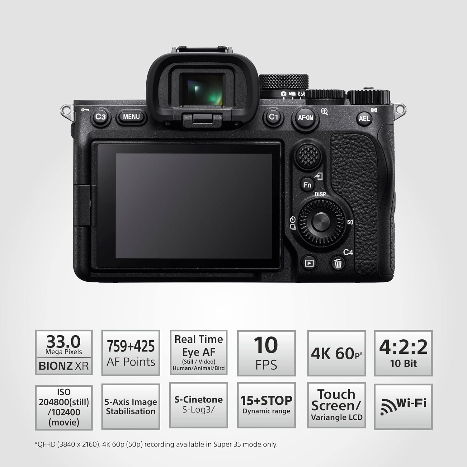 Sony Alpha ILCE-7M4K Full-Frame Hybrid Camera 33MP Interchangeable-Lens Mirrorless Camera with 28-70mm Digital Zoom Lens Sony Alpha ILCE-7M4K Full-Frame Hybrid Camera 33MP Interchangeable-Lens Mirrorless Camera with 28-70mm Digital Zoom Lens